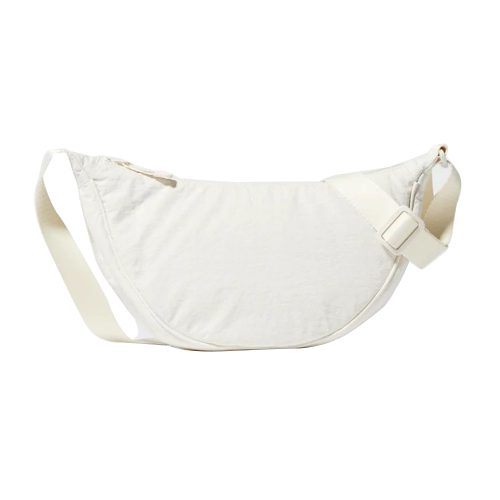 LJBAG63687 - White Half Moon Crossbody Bag