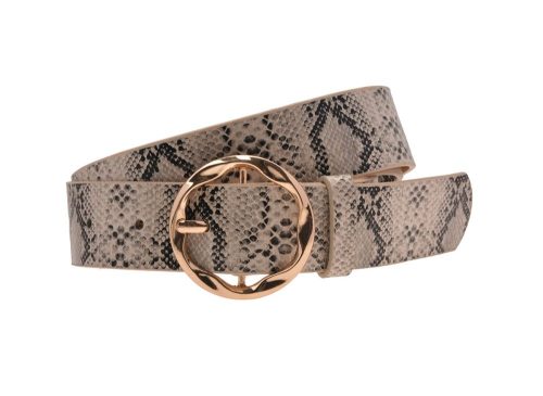 LJBELT60635 - Snake Print PU Belt