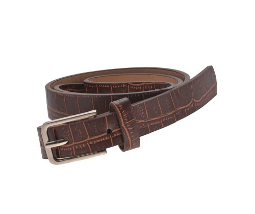 LJBELT66285 - Brown Structured PU Belt