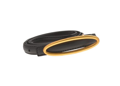 LJBELT66300 - Thin Black PU Belt