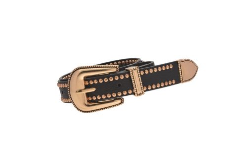 LJBELT66319 - Black Belt with Studs
