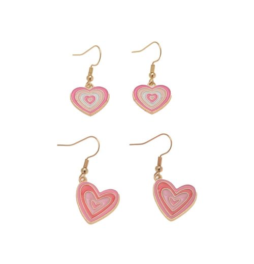 LJE66597 - Kids Earring Set Hearts