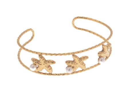 LJB68907-SS - Starfish Bangle