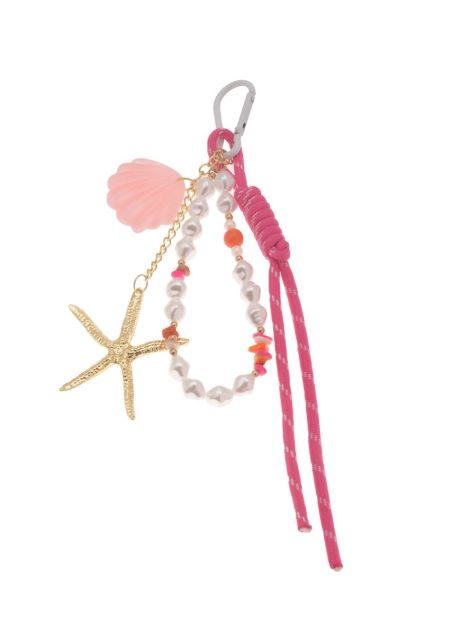 LJK65589 - Pink Starfish Bag Charm