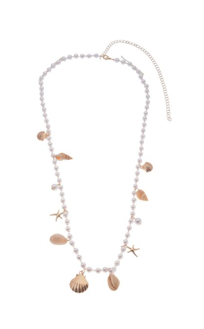 LJBC70346 - Pearl and Charms Belly Chain
