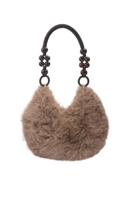 LJBAG65969 - Furry Pebble Shoulder Bag