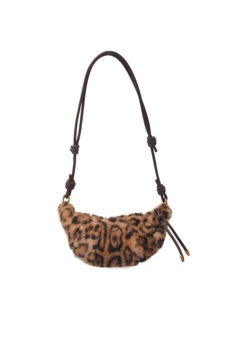 LJBAG65973 - Fluffy Leopard Adjustable Bag