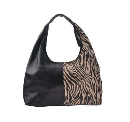 LJBAG69822-2 - Split Textured Shoulder Bag