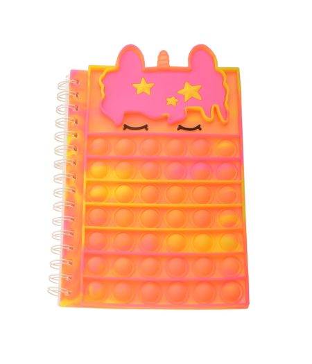 LJBOOK52300-2 - Unicorn Pop Notebook Orange